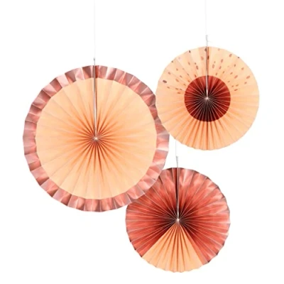 Imagen de Folat 67025 Panales Elegante Rubor exuberante 3 piezas, color rosado oro, happy birthday