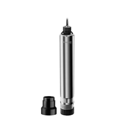 Imagen de GARDENA Premium Deep Well Pump 5500/5 inox: Bomba de pozo con un caudal 5500 l/h, acero inoxidable, filtro suciedad, una profundidad entrega hasta 19 m (1489 20)