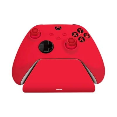 Imagen de Razer universal Quick Charging Stand (Pulse Red) Soporte de carga rápida para los mandos Xbox (carga rápida, compatibilidad nuevos y antiguos) Rojo