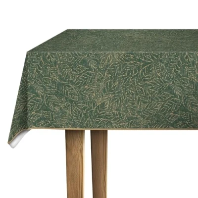 Imagen de d c fix mantel hule mesa Monte Carlo Verduro remoto antimanchas resinado impermeable moderno plastico pvc vinilo para interior y exterior 140 cm x 180 rectangular