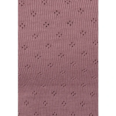 Imagen de Damart Camiseta de manga larga con malla calada Thermolactyl, para mujer, Rosa envejecida., XL