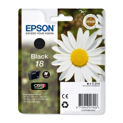 Imagen de Cartucho de tinta Epson 18, negro