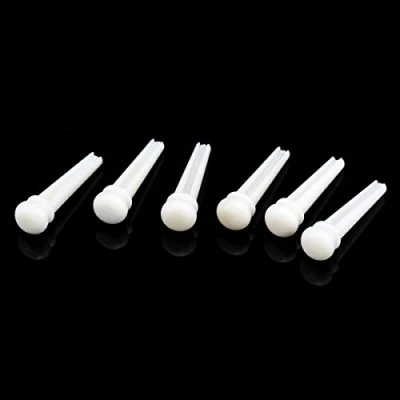 Imagen de Musiclily Pivotes de Hueso para Puente Guitarras Acústicas, Blanco (6 piezas)