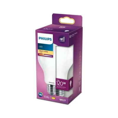 Imagen de BOMBILLA STANDARD LED E27 13W 2000lm 2700K LUZ CALIDA Ø7x12,1cm. PHILIPS
