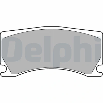 Imagen de DELPHI LP3174 Juego de pastillas freno no preparado para indicador desgaste Chapa antichirridos sin accesorios PEUGEOT: 308 II Hatchback