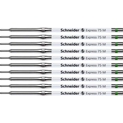 Imagen de Schneider Express 75 Recambio para bolígrafo de punta redonda (10 unidades, tinta verde)