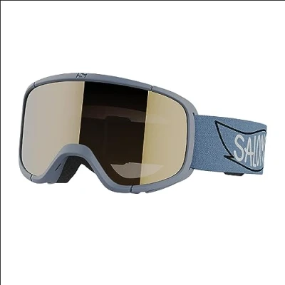 Imagen de Salomon Rio Gafas de Esquí Snowboard Niños, Máscara para Deportes invierno, Lente Antibrillos, Duradera y Ajustable, Azul/Dorado, Talla Unica