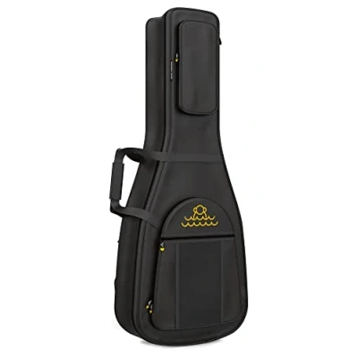 Imagen de MONKEY LOOP Jumping Acoustic Funda para Guitarra con Acolchado de 18mm Bolsa Acústica Tres Bolsillos Exteriores Correas Ajustables Material Resistente al Agua
