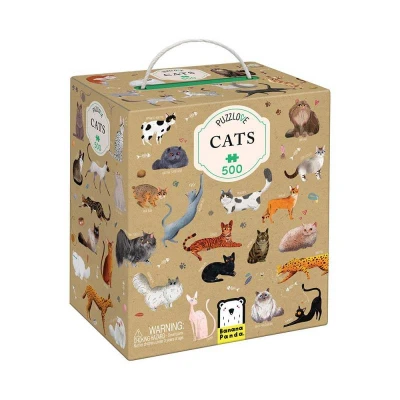 Imagen de Puzzle gatos 500 pzas Puzzlove Banana Panda