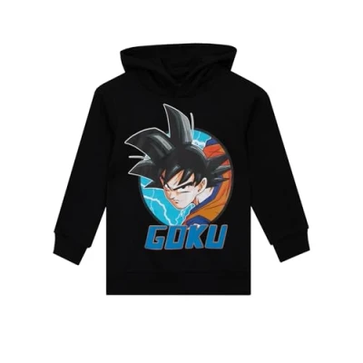 Imagen de Sudadera Dragon Ball Niño Anime con Capucha para Niños Negro 7 8 años