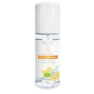 Imagen de Essences Bulgaria Agua Floral de Helicriso Orgánica 140ml Para imperfecciones, arrugas, líneas finas y manchas oscuras Niebla antienvejecimiento Regeneración la piel