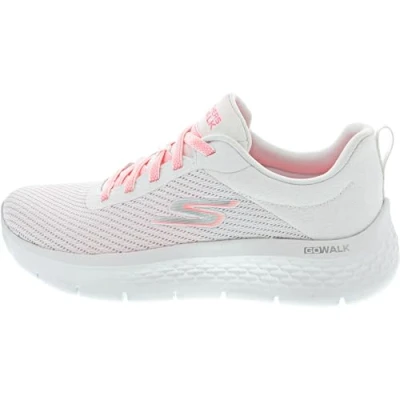 Imagen de Skechers Go Walk Flex Alani, Zapatillas Mujer, Textil Blanco, Ribete Rosa, 40 EU