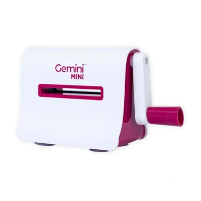 Imagen de Gemini Manual Die Cutting &amp; Embossing For Scrapbooking, Card Making and Crafting 6&quot; x 3&quot; Opening Plate Size…, White, Mini Machine