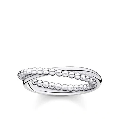 Imagen de Thomas Sabo Anillo doble bolas plata de ley 925 TR2321 001 21 52