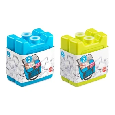 Imagen de AC Pack de 4 Acumuladores Frío N.º 3 100 G Fabricado en Plástico Ideal para Mantener la Temperatura tu Nevera portátil 8 x 7,3 4,5 cm Color Aleatorio