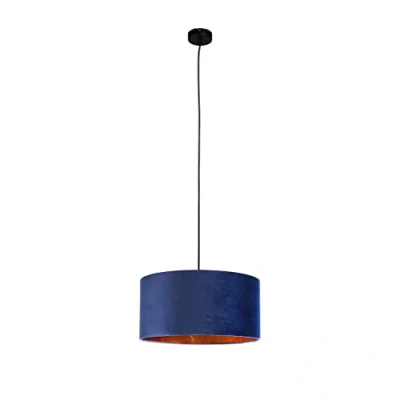 Imagen de Smartwares IDE 60058 Lámpara colgante, 40 cm de diámetro, un aplique con casquillo E27 para bombilla hasta 60 W, Iluminación Interior, IP20, Terciopelo azul