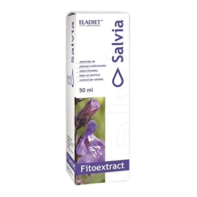 Imagen de Fitoextract de Salvia 50 ml Ayuda a Aliviar los Síntomas la Menopausia Contribuye Reducir Problemas Digestivos Elaborado con Hojas Eladiet