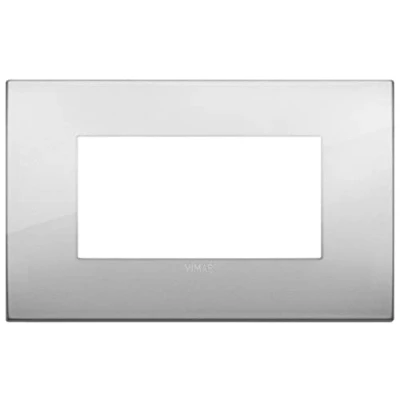 Imagen de Vimar 19954.03 Arké fit Placa 4 módulos, Metal, Plata