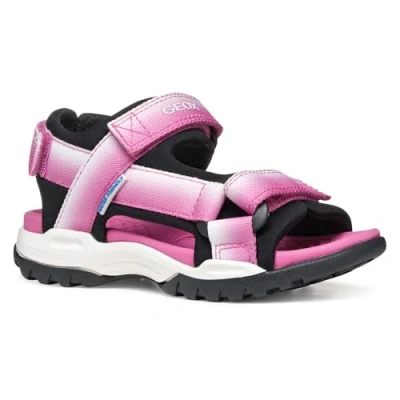 Imagen de Geox Borealis GIRL Sandalias para niños, Talla: 25, Fuchsia/black Zapatos
