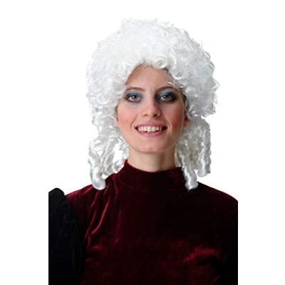 Imagen de WIG ME UP 91203 ZA62 Peluca Hombres Mujeres Carnaval Halloween Barroco Renacimiento ringlets Rizado Trenzas Blanca