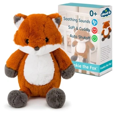 Imagen de Cloud B Máquina de sonido calmante Animal Peluche 4 ruidos blancos y canciones cuna Apagado automático Musical Fox Frankie The