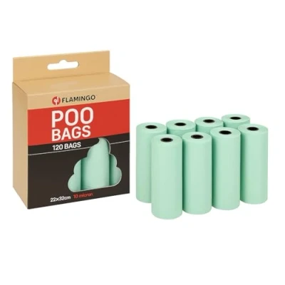 Imagen de Flamingo Bolsa para LA Caca Basic Pastel Verde 8x15PZS