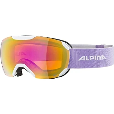 Imagen de ALPINA Unisex Adultos, PHEOS S Q LITE Gafas de esquí, white lilac matt, One Size