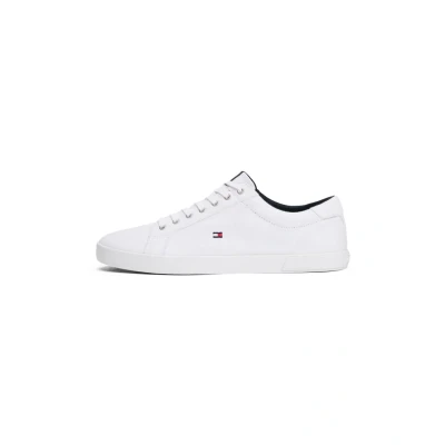 Imagen de Tommy Hilfiger Hombre Vulcanized Sneaker Iconic Long Lace Zapatillas, Blanco (Triple White), 45 EU