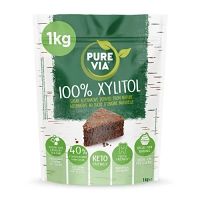 Imagen de Pure Via Xilitol Edulcorante 1kg Sin Azúcar, Cero Calorías
