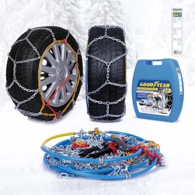 Imagen de Goodyear 77936 &quot;12mm&quot;: Cadenas de nieve 12 mM Talla 247, Adecuado para 4x4, Jeep, SUVs, microbús, furgonetas y vehículos comerciales, Homologación TUV GS ÖNORM
