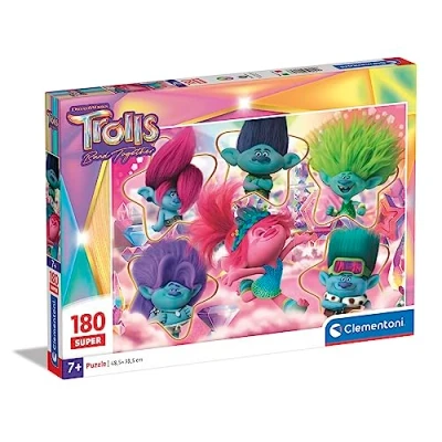 Imagen de Clementoni 29069 Supercolor Puzzle 180 Piezas, Trolls 3, Infantil A Partir De 7 Años