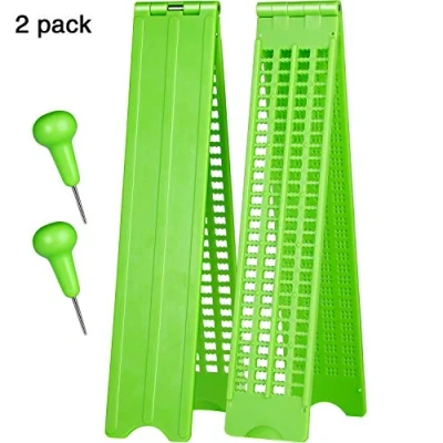 Imagen de Kit de pizarra braille 4 líneas y 28 celdas, plástico, color verde (2)