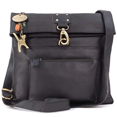 Imagen de CATWALK COLLECTION DISPATCH Bolso bandolera Cuero Negro