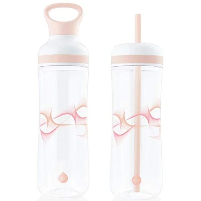 Imagen de EQUA Beat Botella 2 en 1 de agua sin BPA deporte con tapa para batidos y pajita 800 ml o 750 viajes deportiva diseño