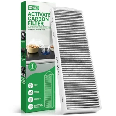 Imagen de Inwee Filtro de Carbón Activado para Bora Pure PUAKF, Placa Convección PURU o PUXU, Accesorios Bore X S M Pure, recirculación Aire (1 Filtro)