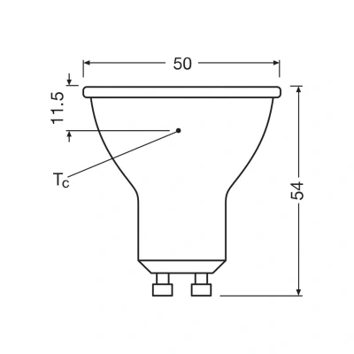 Imagen de OSRAM bombilla reflectora LED GU10 6.9W 120 830 claro