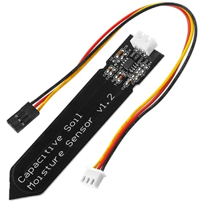 Imagen de AZDelivery Sensor de Humedad del Suelo V1.2 Modulo Higrometro Capacitivo Compatible con Arduino E Book Incluido!