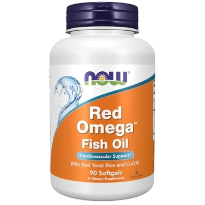 Imagen de NOW Foods Red Omega (Red Yeast Rice) 90 softgels