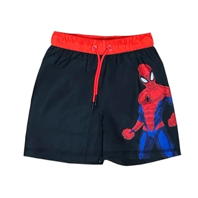 Imagen de Marvel Bañador Spiderman para niños de 2 a 10 años, Negro, 7 8 Años