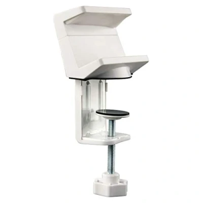 Imagen de Hama Soporte de Mesa para regletas enchufes (enchufes múltiples, Abrazadera con gestor Cables, Escritorio/Mesa, fijación Pinza/atornillable), regleta múltiple
