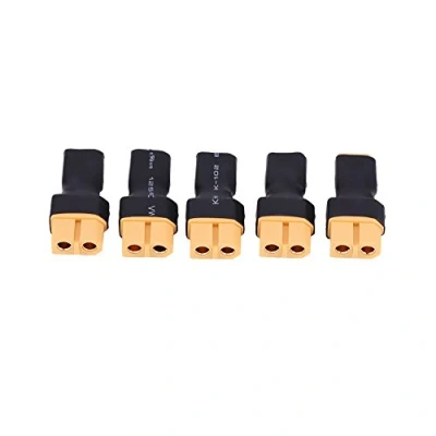 Imagen de 5Pcs RC Drone Conector Adaptador Enchufe, XT30 a XT60 Enchufes Convertidores de Batería(XT30 Macho Hembra)