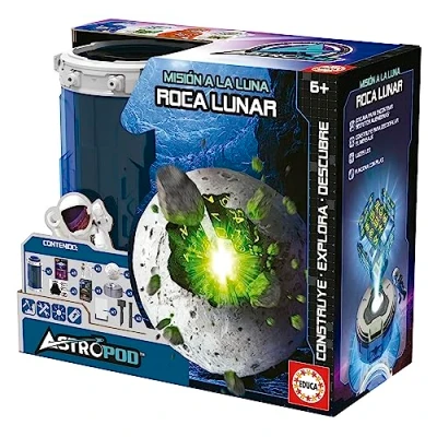 Imagen de Educa Misión a la Luna; Roca Lunar, Descubre una civilización alienígena perdida excavando Misteriosa Lunar; Monta el Cubo y descifra los Mensajes Ocultos, Partir de 6 Años (41346)