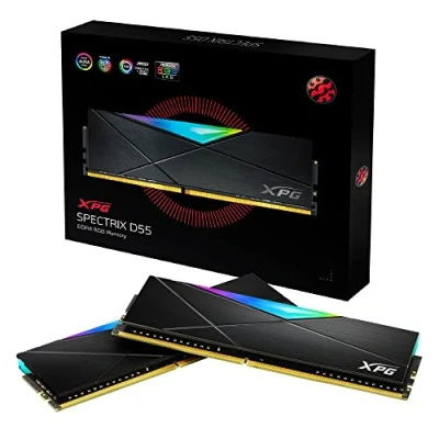 Imagen de Módulo de memoria SPECTRIX D55 DDR4 RGB 3600 MHz 32GB (2x16GB), dual package , High Performance