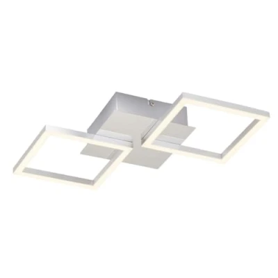 Imagen de Briloner Leuchten LED, lámpara de techo giratoria, 11 vatios, 1000 lúmenes, 3000 Kelvin, color cromo plateado