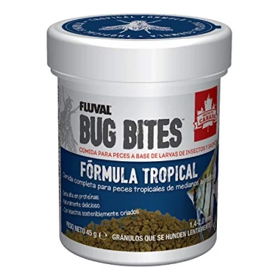 Imagen de Fluval Bug Bites GRÁNULOS FÓRMULA Tropical 45 G