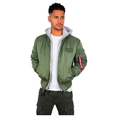 Imagen de Alpha Industries MA1 DTEC Chaqueta de entretiempo, Hombre, Talla: 3XL, Sage green