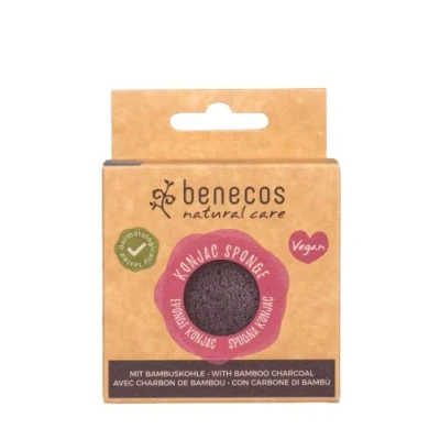 Imagen de Benecos natural beauty 92096 Esponja konjac bambú negro 100% biodegradable
