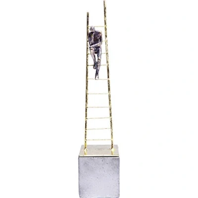 Imagen de Kare Design Figura Decorativa Elements Climbing Man, Oro, 40,5x8,5x8,5cm