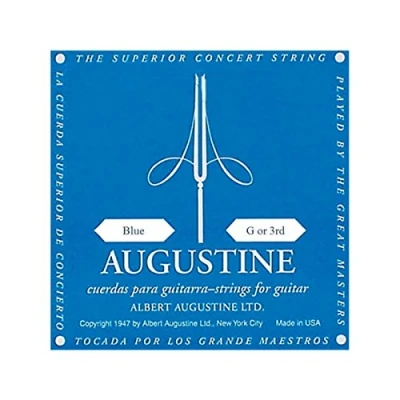 Imagen de Augustine Cuerdas para Guitarra Clásica, Azul, Sol3, Tensión Regular