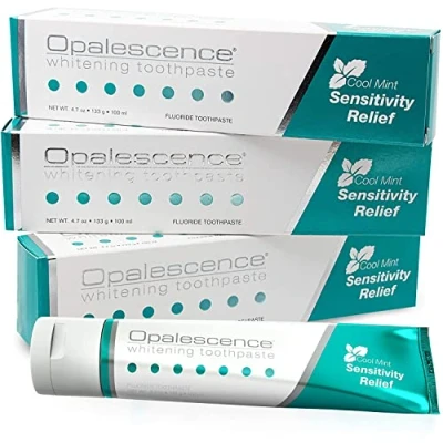 Imagen de Ultradent Opalescence Sensitive Whitening pasta de dientes Sensitivity Relief Cool Mint 3er paquete ventajas (3x 133g)